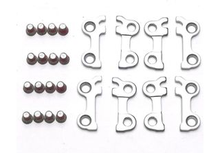 Ht Components T2 Pedaliera Fissaggio Argento Argento Taglia Unica