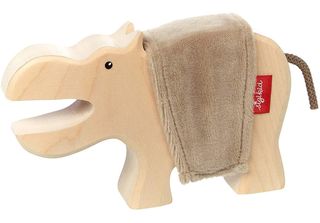 Sigikid Cudly Wudly Animale Ippopotamo In Legno, Figura In Legno, Figura Da Gio…