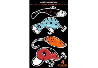 Hotspot Design Lures Collection Sticker Multicolore Multicolore Taglia Unica