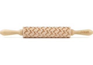 Folkroll Mattarello Motivo Bassotto, Medio, 37 Cm, Mattarello, Rullo Per Goffra…