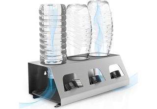 Portabottiglie Intirilife In Acciaio Inox Argento Portabottiglie Portabottiglie…