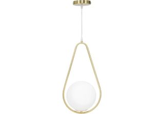 Mauro Ferretti Plafoniera Glamy Ablegen E14 24X20X46 Cm Bianco Oro