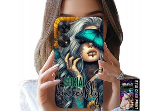 Custodia Oppo Reno8 T 4G - Anti Social, Butterfly, Motylek, Kobiece