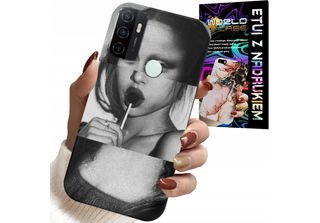 Custodia Per Oppo A53S / A53 2020 - Monna Lisa Con Motivi Alla Moda Lollipop Cu…