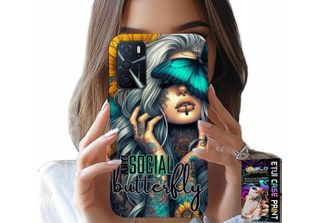 Oppo A16 / A16S / A54S Custodia - Anti Social, Butterfly, Motylek, Kobiece