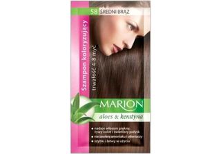 Marion Shampoo Colorante Con Aloe E Cheratina Colore Semi-Permanente 58 Castano…