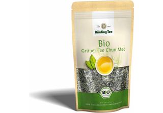 BüNting Tè Verde Biologico Chun Mee Tè Sfuso Aromatico Fine E Crostata 100G