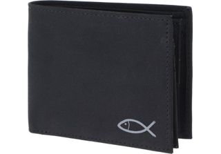Oxmox Portafoglio New Cryptan Rfid Protect QuerscheinböRse Freedom Fish Print G…