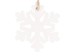 Springos Decorazioni Per Albero Di Natale Ornamenti In Legno 6 Pz. Fiocco Di Ne…