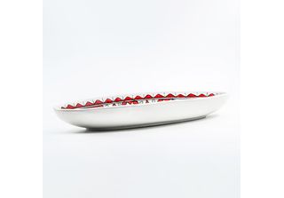 Piatto Ovale Nejma Rosso - L 40 Cm