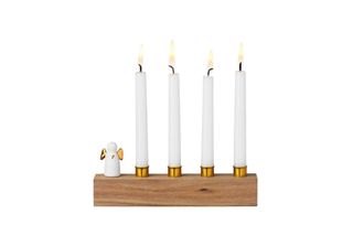 RäDer Adventsengel Gold Advent Advent, 17X3X7Cm, Akazie