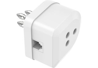 Hama Adattatore Telefonico Spina Tripolare / Presa Tripolare E Presa Jack 6P4C