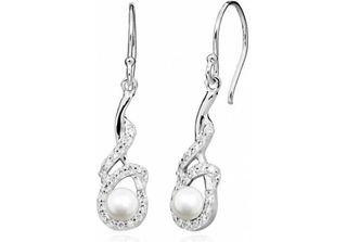 Orecchini Delicati Con Perle E Zirconi SC414