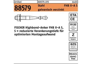 Ancoraggio Fischer Highbond Fhb II-A S M10X60/60