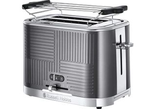 Toaster - Russell Hobbs - Geo Steel - Textured Metal - 1640 W - Lift'n Look, Re…