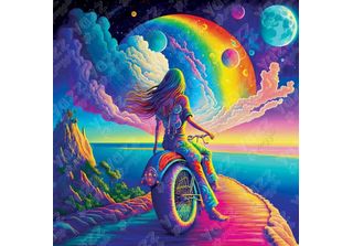 Yazz Puzzle Quadrato Rainbow Ride 1023 Pezzi