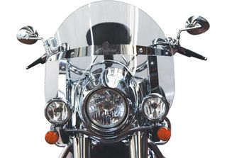 Parabrezza Medio Isotta 585X640X6Mm Attacchi Inclusi Per Indian Springfield