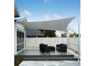 Vela Ombreggiante Impermeabile Axt Shade 4X5 M Rettangolare Grigio Chiaro