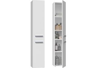 Armadietto Alto Da Bagno Atso - Bianco Opaco