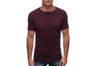 Edoti T-Shirt Uomo A Maniche Corte Dalaylou Bordeaux Xxl