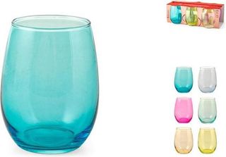 Set 6 Bicchieri Amber In Vetro Colorai Soft Cl 35
