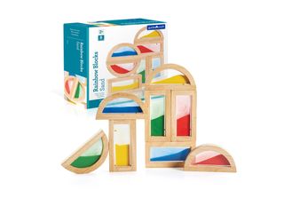 Guidecraft Blocchi Da Costruzione Arcobaleno - Giocattolo In Legno Con Sabbia E…