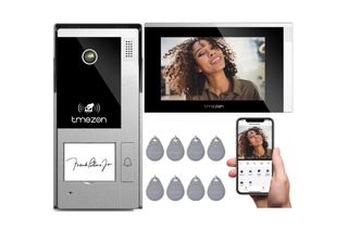 Videocitofono Wifi Tmezon, Touchscreen Da 7", Risoluzione Video 1080P, 1M1T"