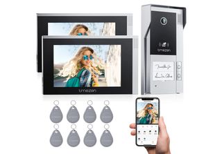 Videocitofono Wifi Tmezon, Touchscreen Da 7", Risoluzione Video 1080P, 2M1D"