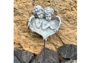 Eberin - Cimitero Commemorativo Coppia Di Angeli A Cuore - Coppia Di Angeli In …