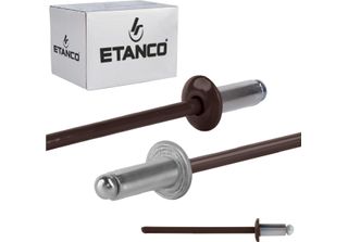 Rivetti Aperti In Alluminio 3,2X6Mm RAL8017