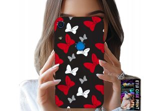 Custodia Per Huawei Y6S - Fiocchi Di Topo Rossi E Bianchi, Design