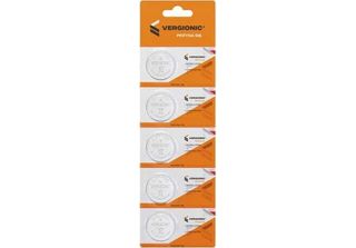 Vergionic 0719 Batteria A Bottone, Litio CR2032, 5 Pz