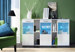 Designer New White Dresser Luxury Living Room Modern Wood Furniture