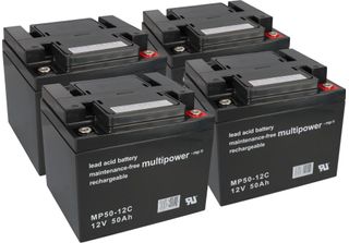 4 X 12V 50Ah Blei Agm Multipower