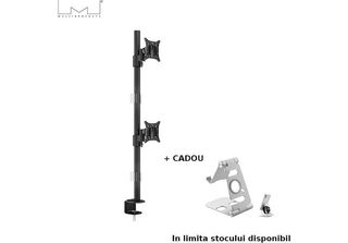 Multibrackets Multibrackets M Vesa Deskmount Officeline Dual Vertical Nero