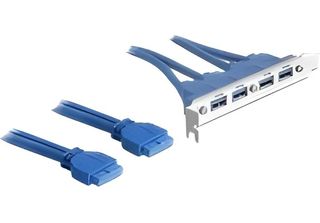 Delock 82974 Slotblech Delock 4X USB3.0 A