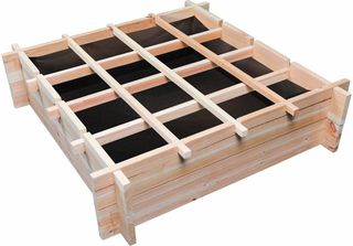 Orto Quadrato In Legno "Tournesol"" - 80 X 80 X 20 Cm"