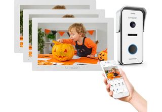 Videocitofono Tmezon, Touchscreen A Colori Da 7 Pollici, Telecamera 1080P, 3Mon…