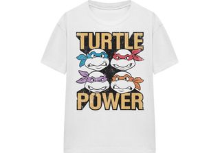 Teenage Mutant Ninja Turtles - Maglietta Donna "Turtle Power"" TV27696 (S) (Bia…