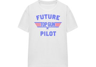 Top Gun - Maglietta "Future Top Gun Pilot"" Da Donna TV27703 (Xxl) (Bianco)"