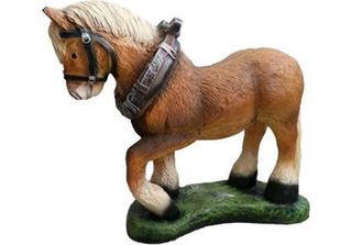 Stallone Russo Cavallo Decorazione Figura Statua Statue Scultura 51Cm