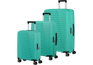 American Tourister Carrello Roadrush Trolley Set A Aqua Turquoise Turchese
