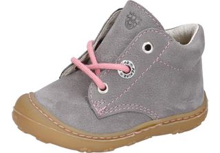 Ricosta Cory Scarpe Da Bambino In Vera Pelle Color Grafite/Rosa