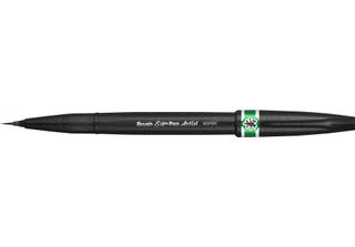 Pentel Arts SESF30C-DX Penna A Pennello Sign Pen Artist Verde