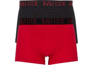 Hom 2 Pack HO1 Boxer Da Uomo Boxerlines 1 Rosso 1 Nero D045 Xl
