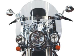 Parabrezza Medio Isotta Fumè Chiaro 585X640X6Mm Attacchi Inclusi Per Indian Spr…