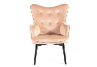 Poltrona Imbottita Kaylan - Nero / Beige