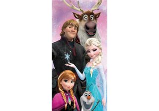 Jerry Fabrics Asciugamano Ice Kingdom Family 04 Cotone - Terry, 70/140 Cm