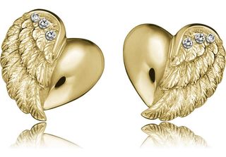 Orecchini Engelsrufer ERE-LILHEARTWING-STG Ala Di Cuore In Argento Sterling Pla…