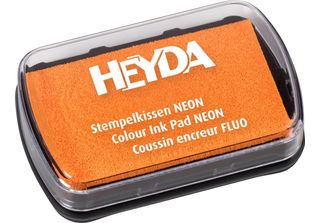 Heyda 204888434 Heyda Stempelkissen "Neon"", Neonorange"